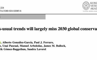 Business-as-usual trends will largely miss 2030 global  conservation targets